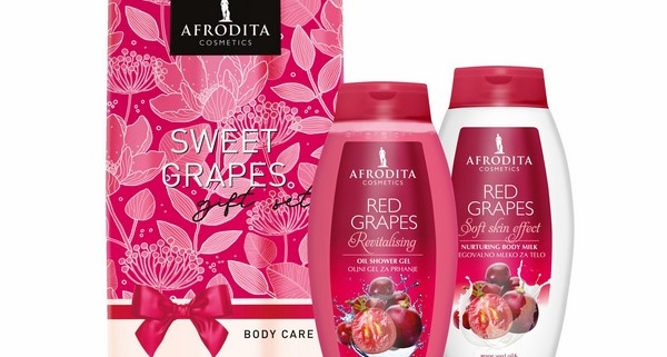 Afrodite sweet grapes body care gaveæske